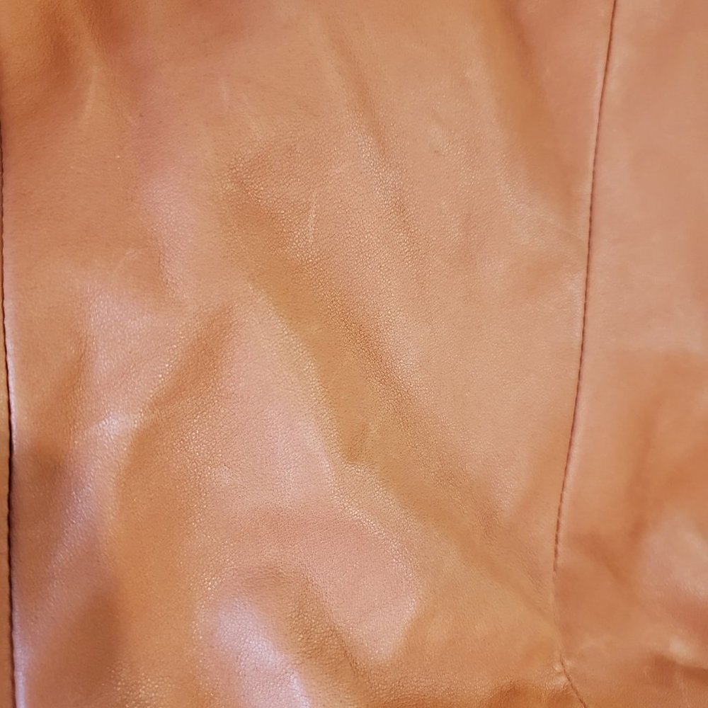 b. makowsky Peach Leather Handbag - Picture 4 of 5